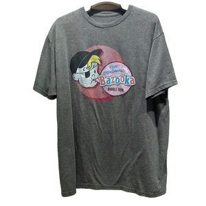 Tee Luv Men's Bazooka Joe Bubble Gum T-Shirt - Retro Topps Candy Shirt Size XL